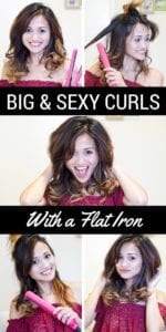 Hair Tutorial: Big & Sexy Curls with a Flat Iron: Hair: Beauty