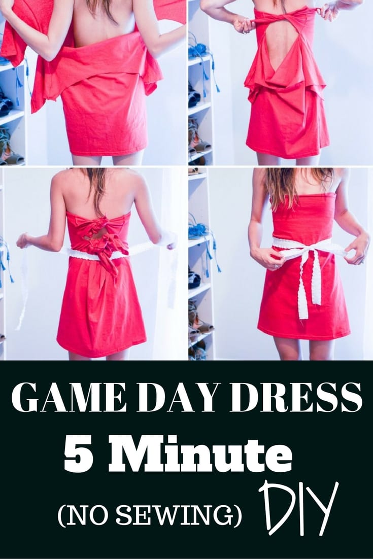 How to Make a Game Day Dress in 5 Minutes