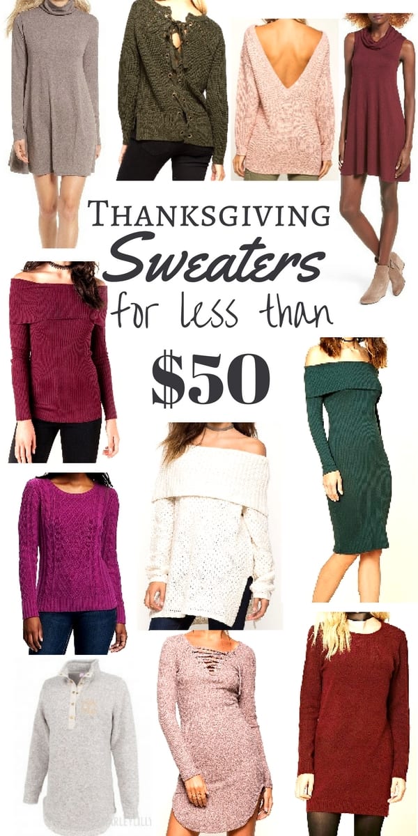 The Best Thanksgiving Sweaters for under $50