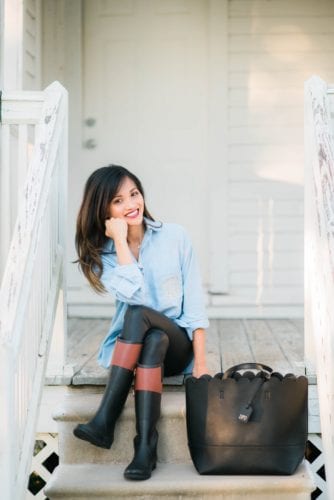 The Best Rain Boots + Everyday Chambray