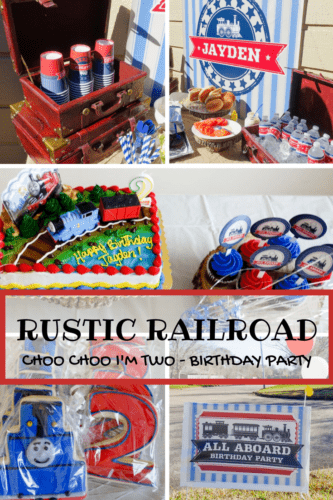 Rustic Railroad Birthday Party with Shindigz