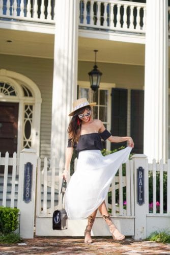 summer skirt, pleated skirt, Galveston, historic mansions, southern summer style 