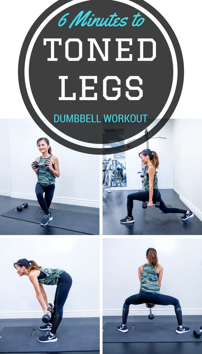 Your 6 Minutes Legs Workout by Houston fitness blogger Dawn P. Darnell - DUMBBELL WORKOUTS, TONED LEGS, AT HOME WORKOUT, EXERCISES, youtube video, exercise video, youtube workouts, LEG EXERCISES, BUTT EXERCISES, quick workouts, fit mom, exercise outfit, buckle, camo 