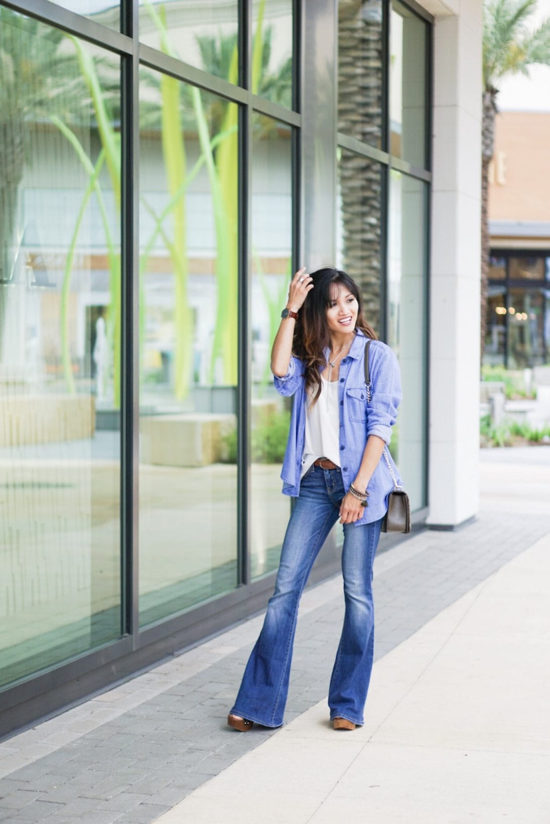 denim on denim, 70's style, classic summer style