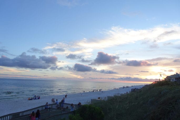 rosemary beach, Florida, the pearl hotel, sunset on the beach