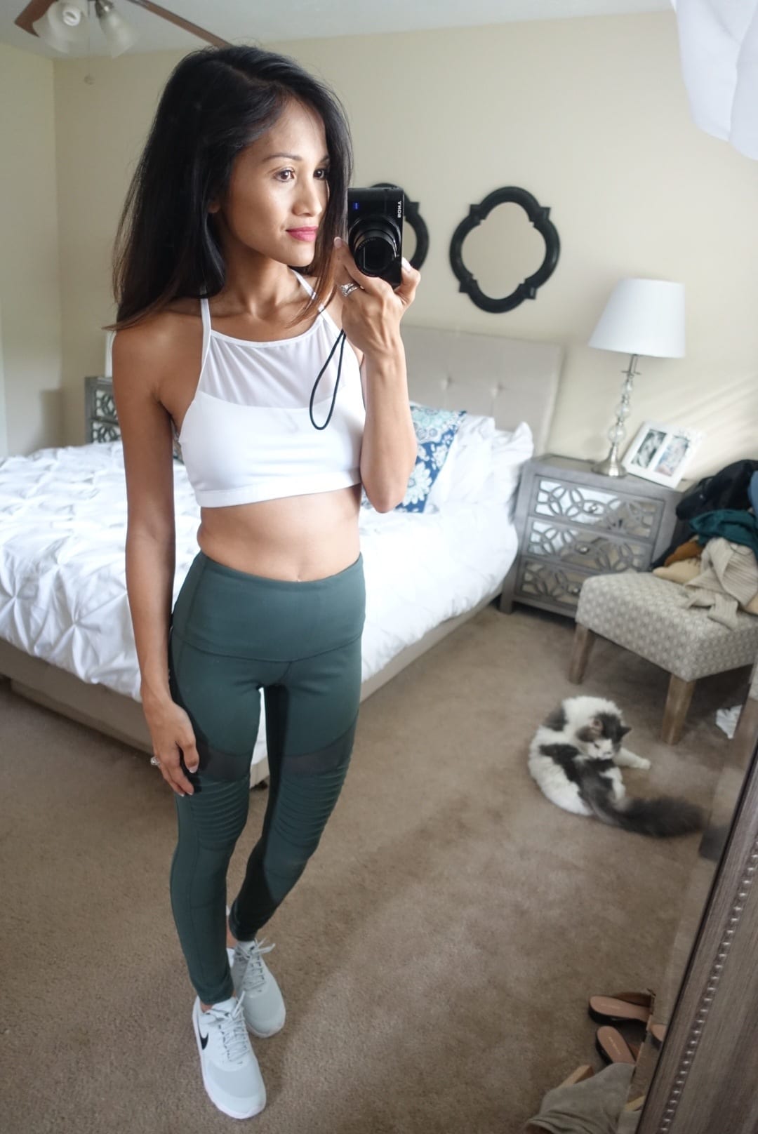 workout gear under $100, nike Thea, white mesh sports bra, nordstrom anniversary sale 2017