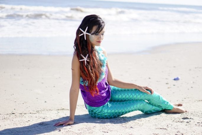 MERMAID MAKEUP TUTORIAL!!, HALLOWEEN COSTUME