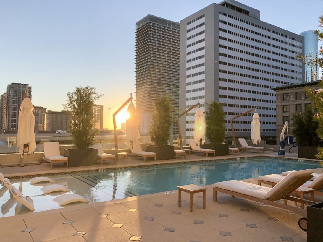 hotel Alessandra, rooftop hotel pool, luxury hotel, downtown Houston, Houston hotels, hotels for couples, staycation hotel 