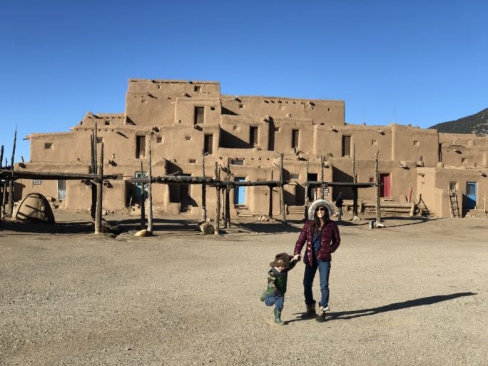 New Mexico travel guide, tory burch gemini tote, Santa Fe, New Mexico, Albuquerque, pink off the shoulder sweater, grey over the knee boots, Taos New Mexico, hotel Santa Fe, sandia peak tramway, Taos Pueblo, rio grande gorge bridge