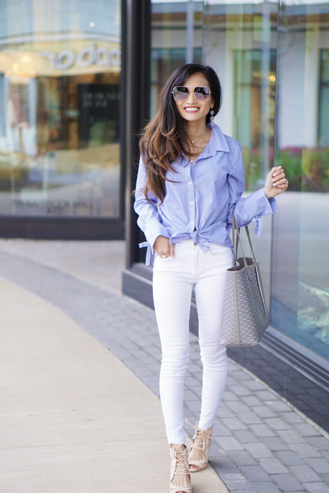 3 Tips to Dress Up Your Striped Button Down for Spring - Dawn P. Darnell