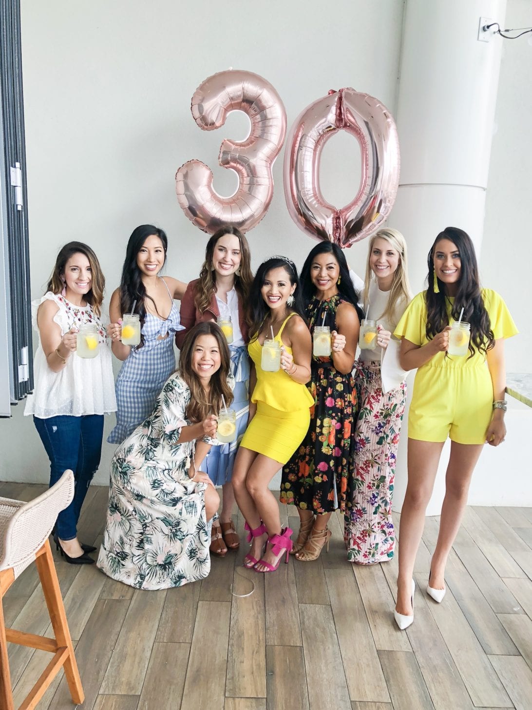 yellow dress, bandage dress, pink heels. bow heels, Moxie Houston, birthday outfit, thirty, birthday brunch, #springstyle #birthdayoutfit #thirtyandthriving, #houston, #houstonblogger