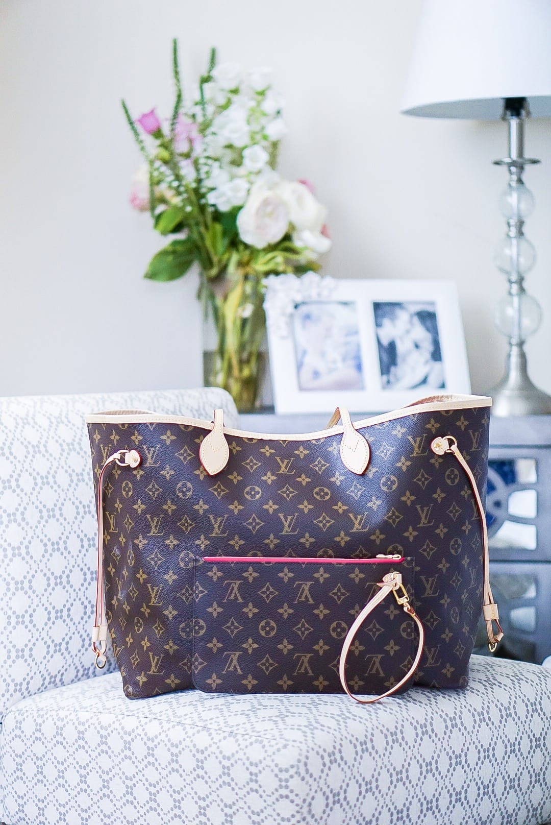 Louis Vuitton bag box, Louis Vuitton, Neverfull GM, LV Monogram, pivoine interior, LV Neverfull GM, bag organizer, Apple Guard, luxury handbag