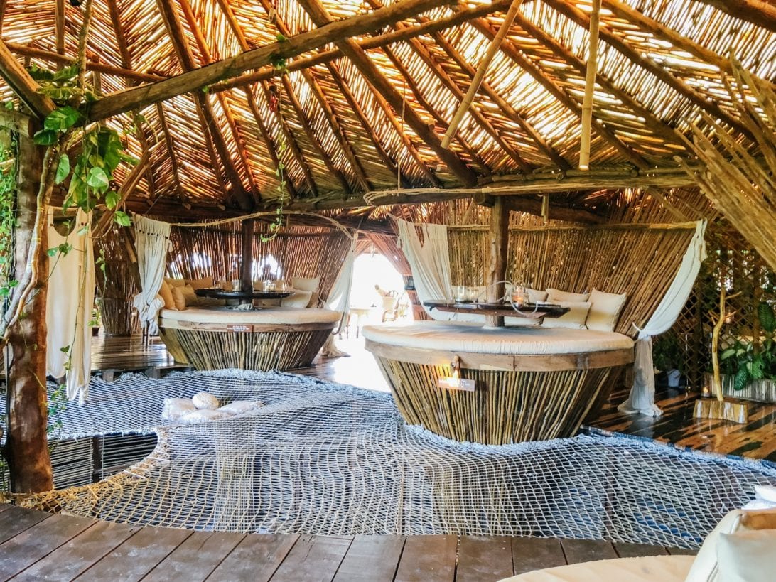 Kin Toh Azulik in Tulum - Red Polka Dot Dress - Dawn P. Darnell