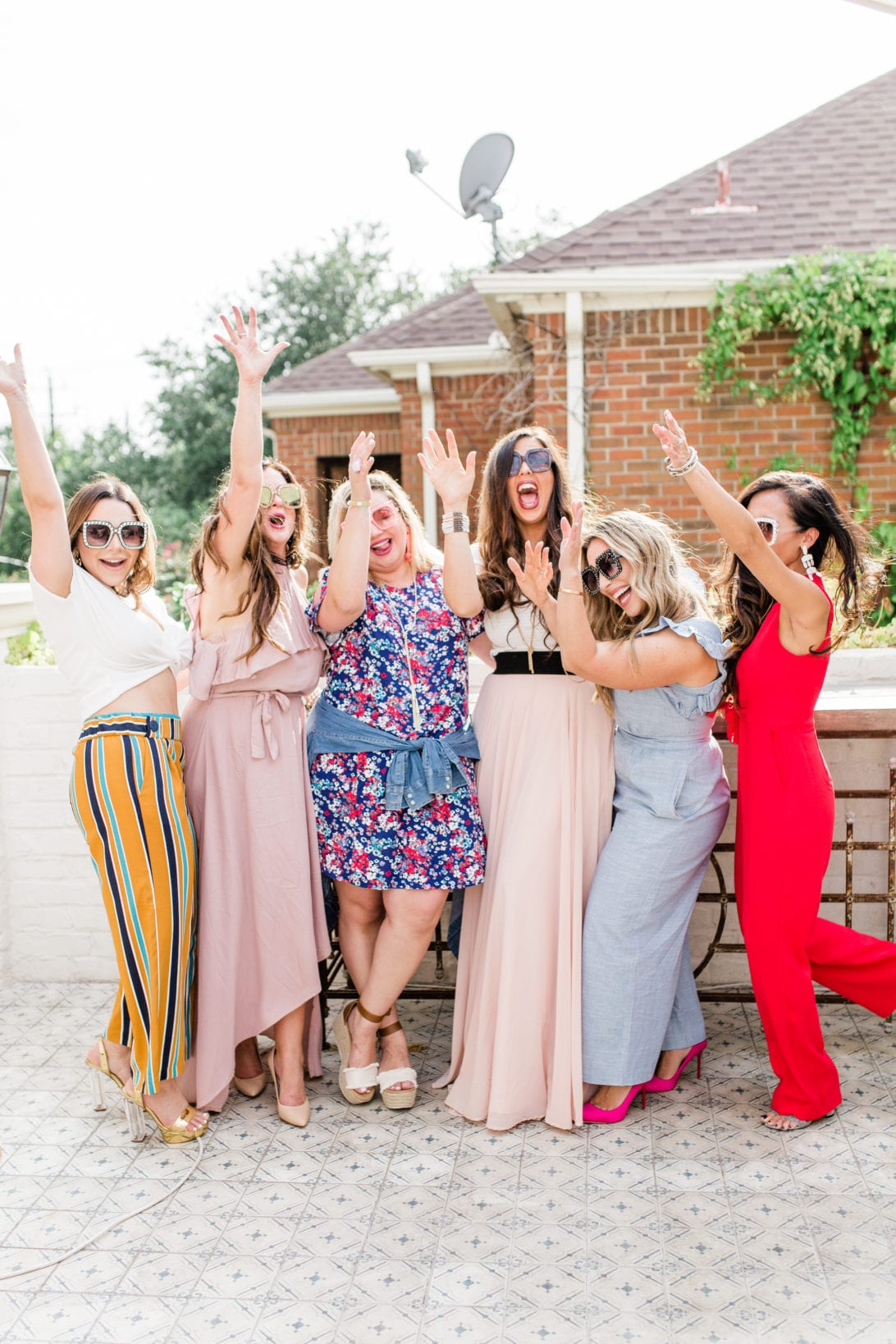 blog tribe, mom tribe, mom bloggers, houston bloggers, the blog societies conference, girl group, girl gang, women empower women, red jumpsuit