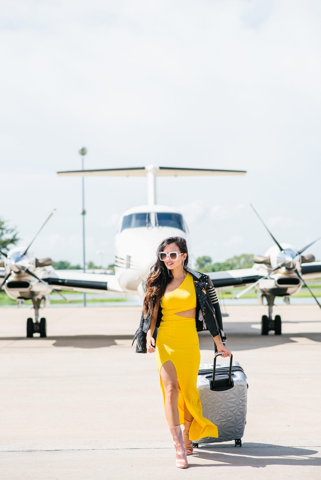 NBD DRESS, REVOLVE, #REVOLVEME, YELLOW DRESS, JETSET LIFE