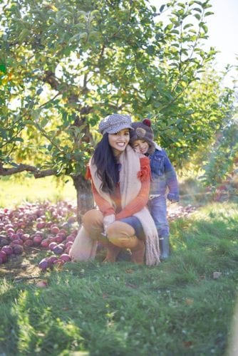 apple orchard, mommy and me