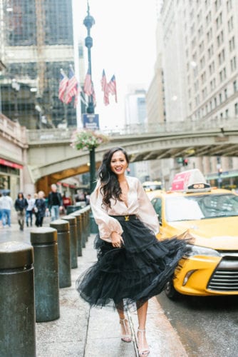 Black Tulle Skirt Holiday Look - Gift Guide for Her - Dawn P