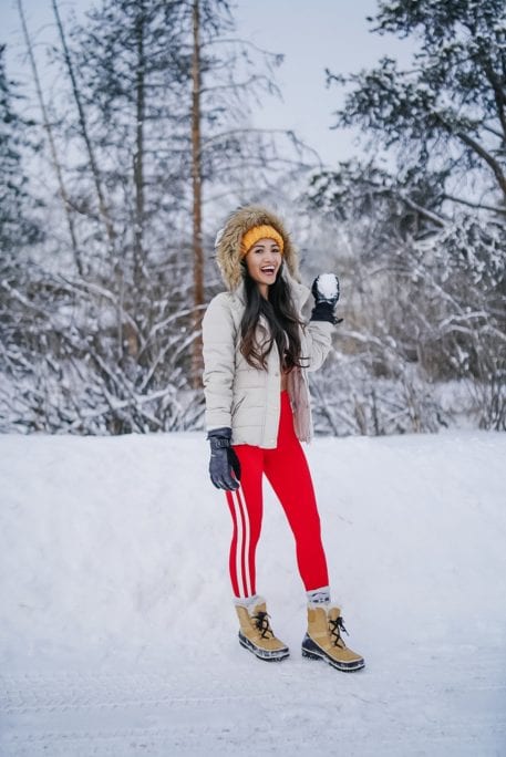 snowball fight, cold weather gear, snow gear 