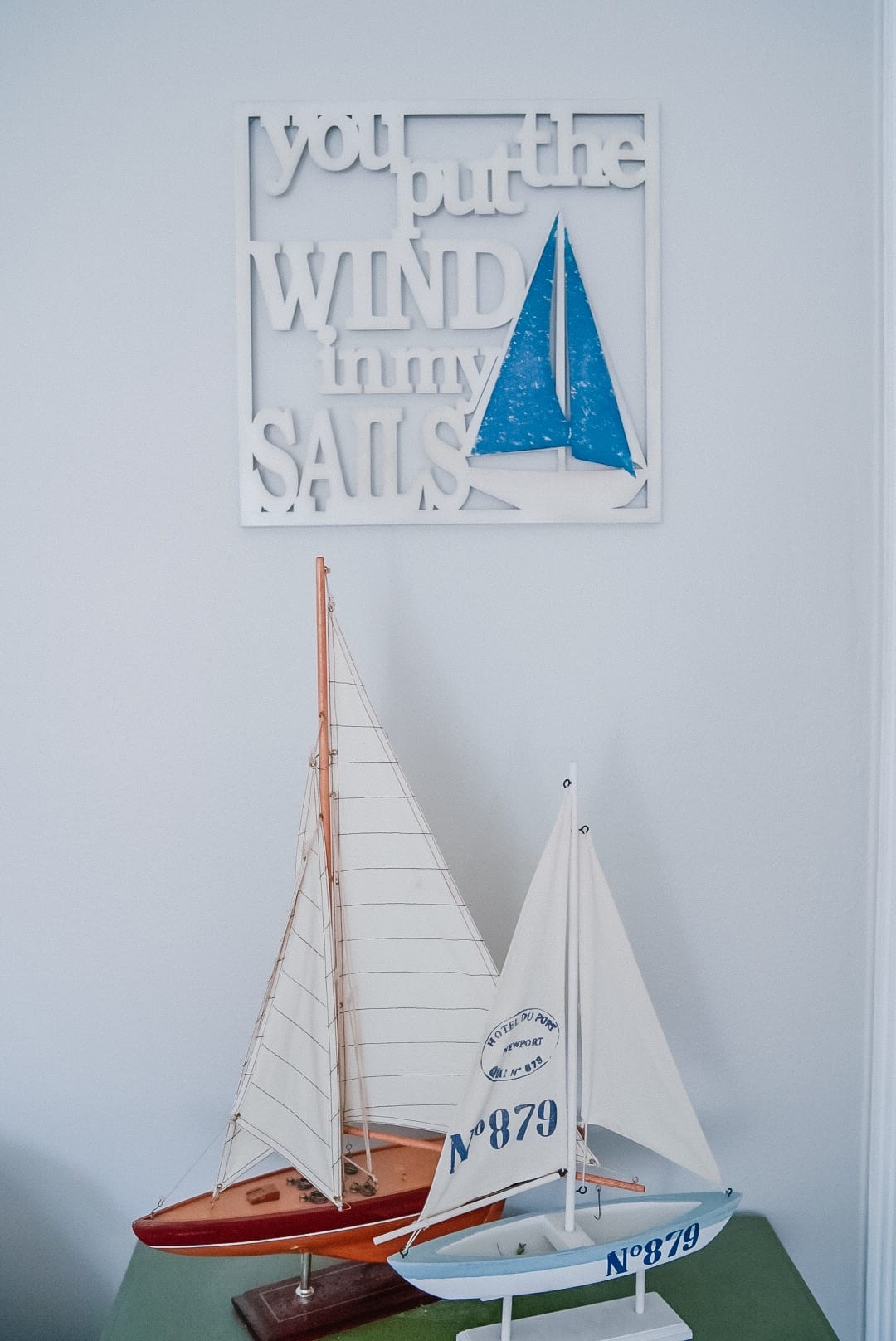 coastal decor, sailboats, summer decor 
