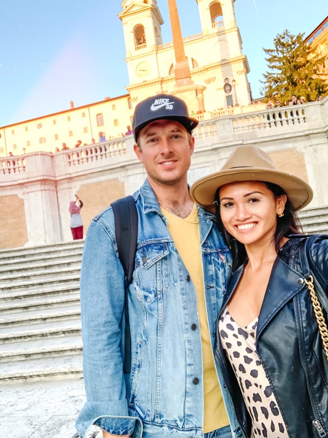 Spanish steps, couple's travel guide