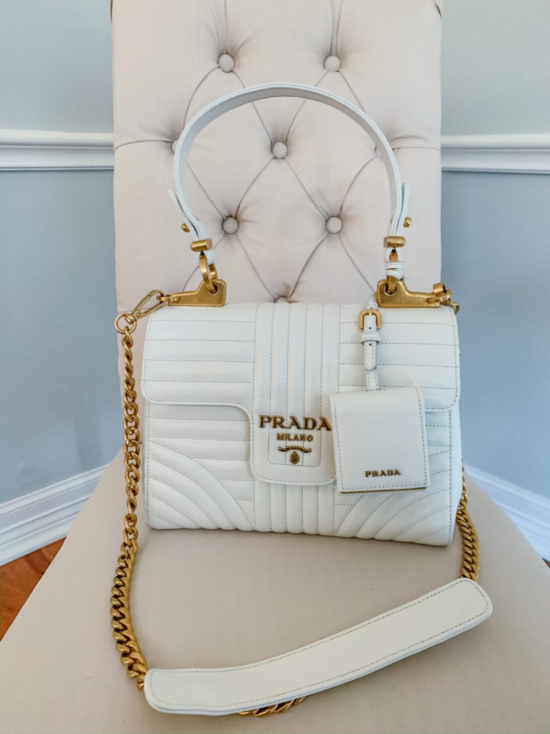 Large Prada Diagramme Shoulder Bag Review Dawn P. Darnell