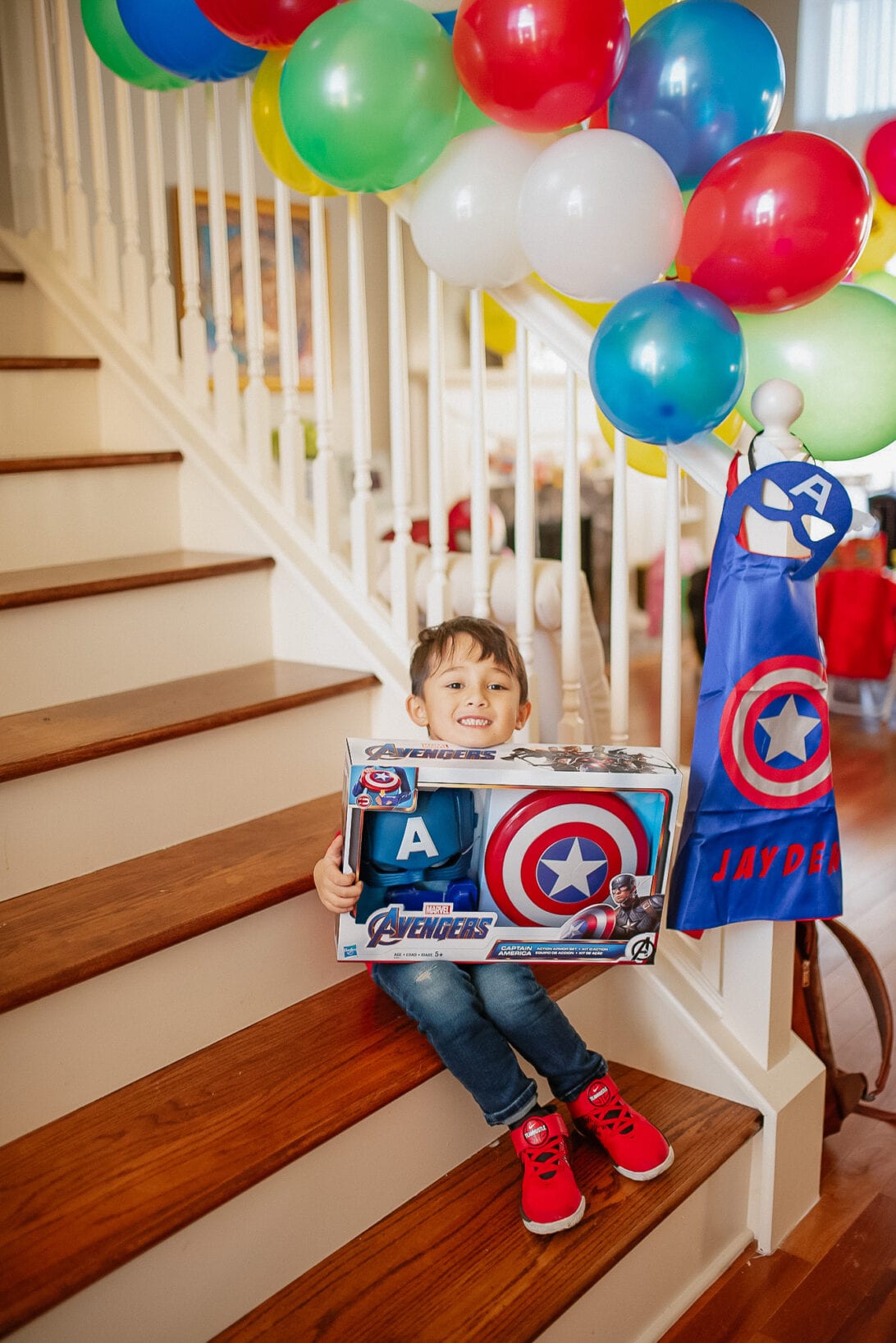 AVENGERS CAPE, AVENGERS SHIELD, AVENGERS BIRTHDAY PARTY