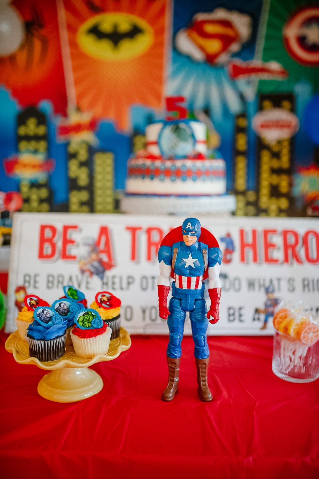 Captain America birthday decoration 