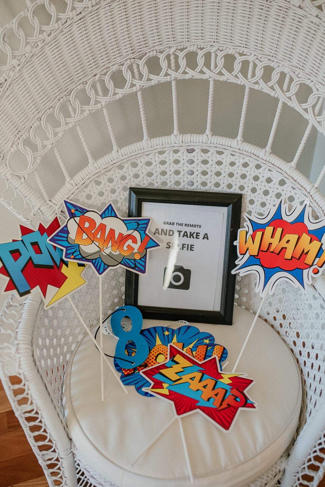 SUPERHERO BIRTHDAY PHOTO PROPS 