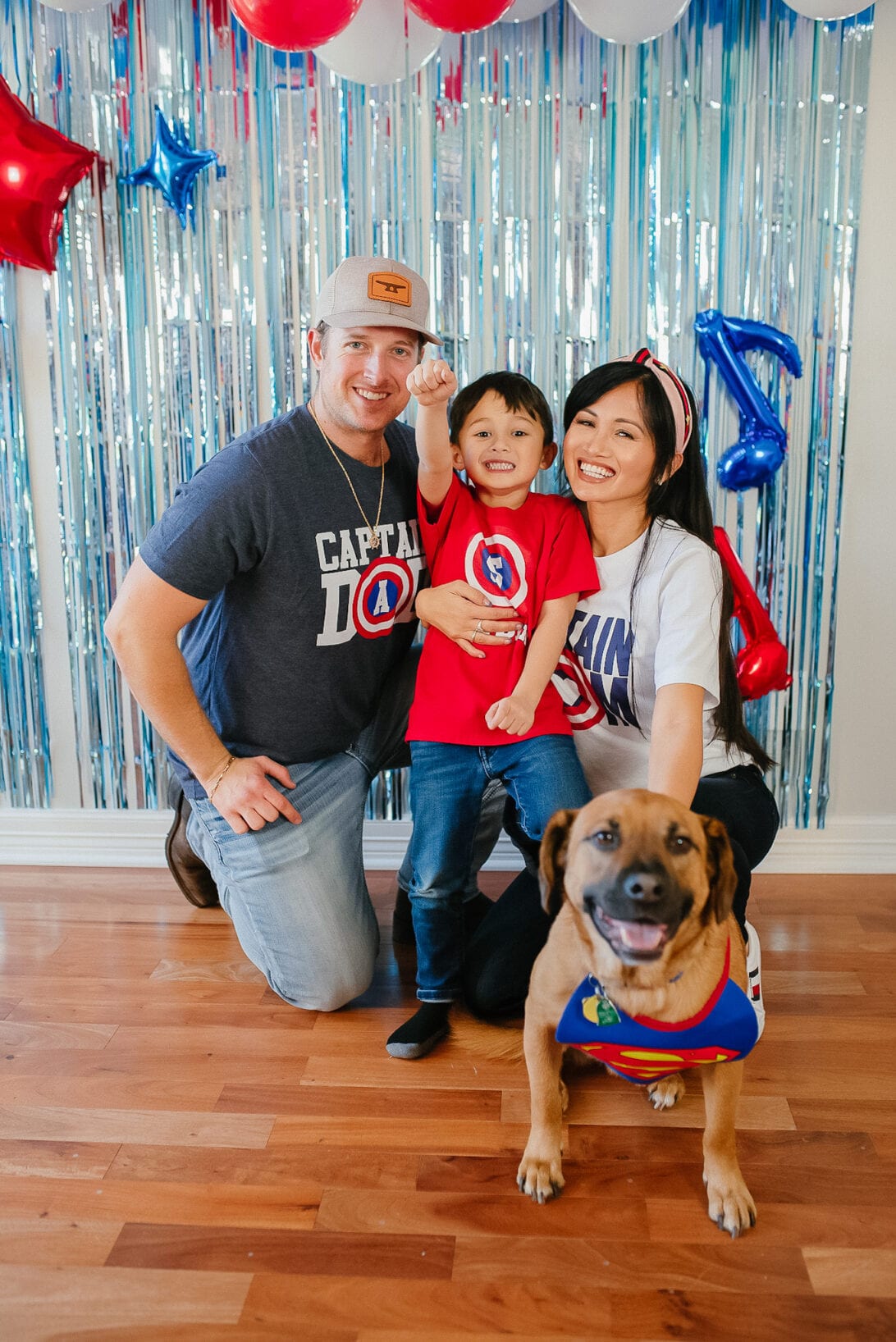 Captain America custom family shirts 