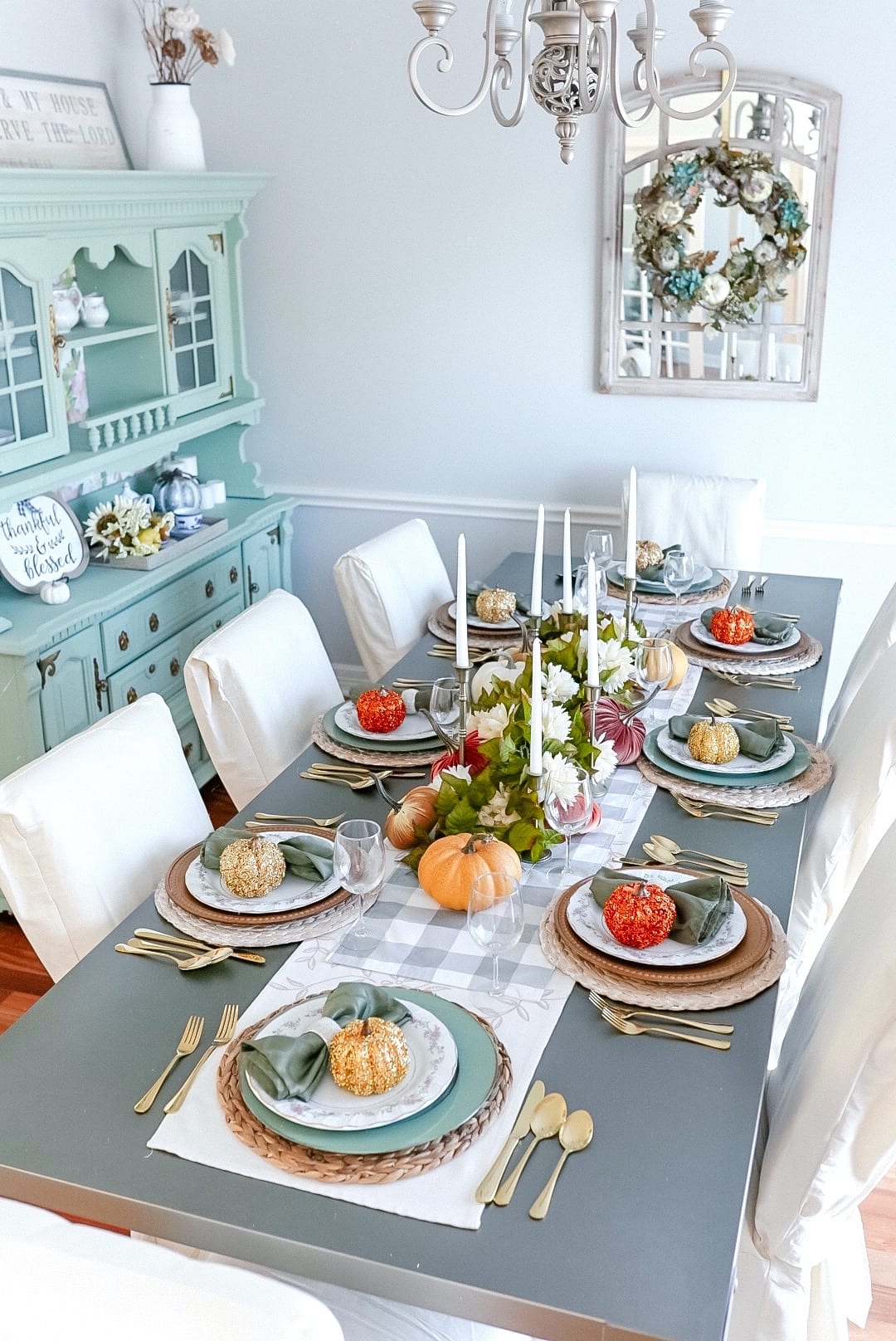Thanksgiving table setting, 2020 Thanksgiving tablescape