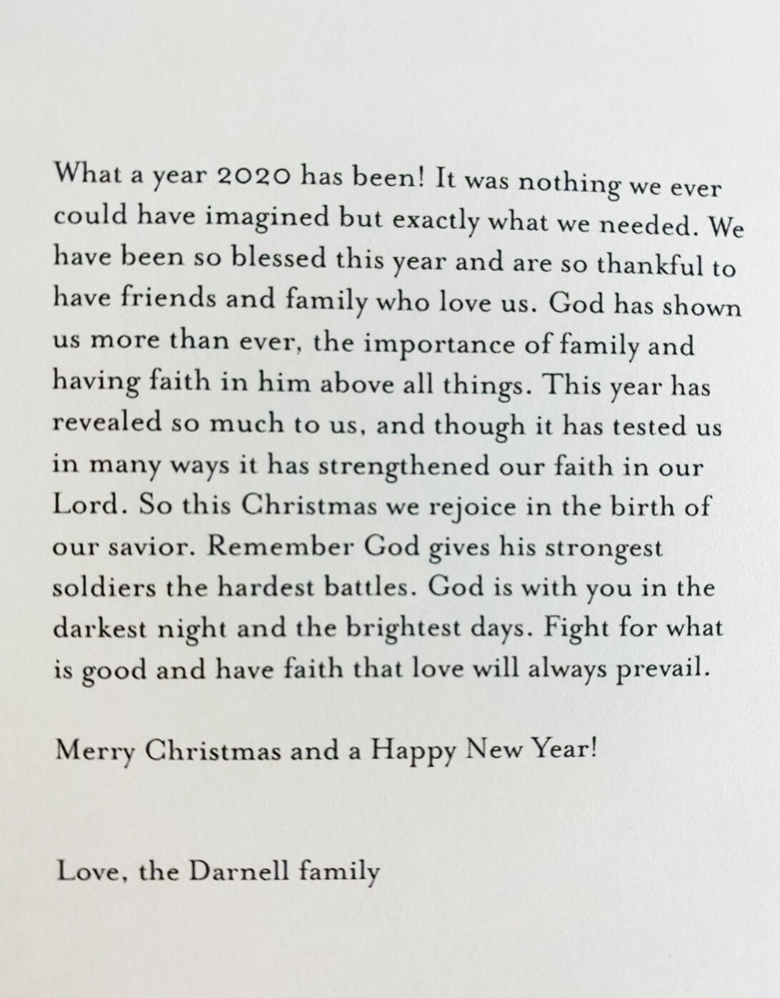 Christmas Message 