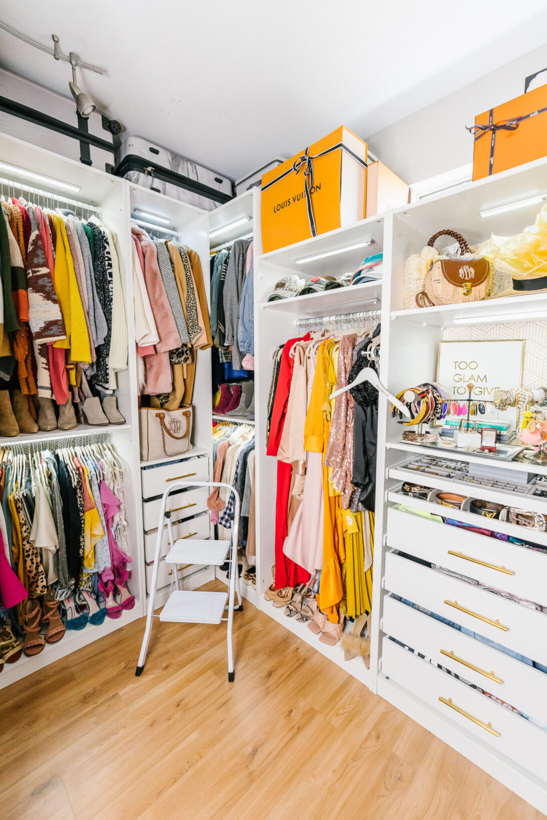 GLAM CLOSET, MASTER CLOSET, CLOSET MAKEOVER 