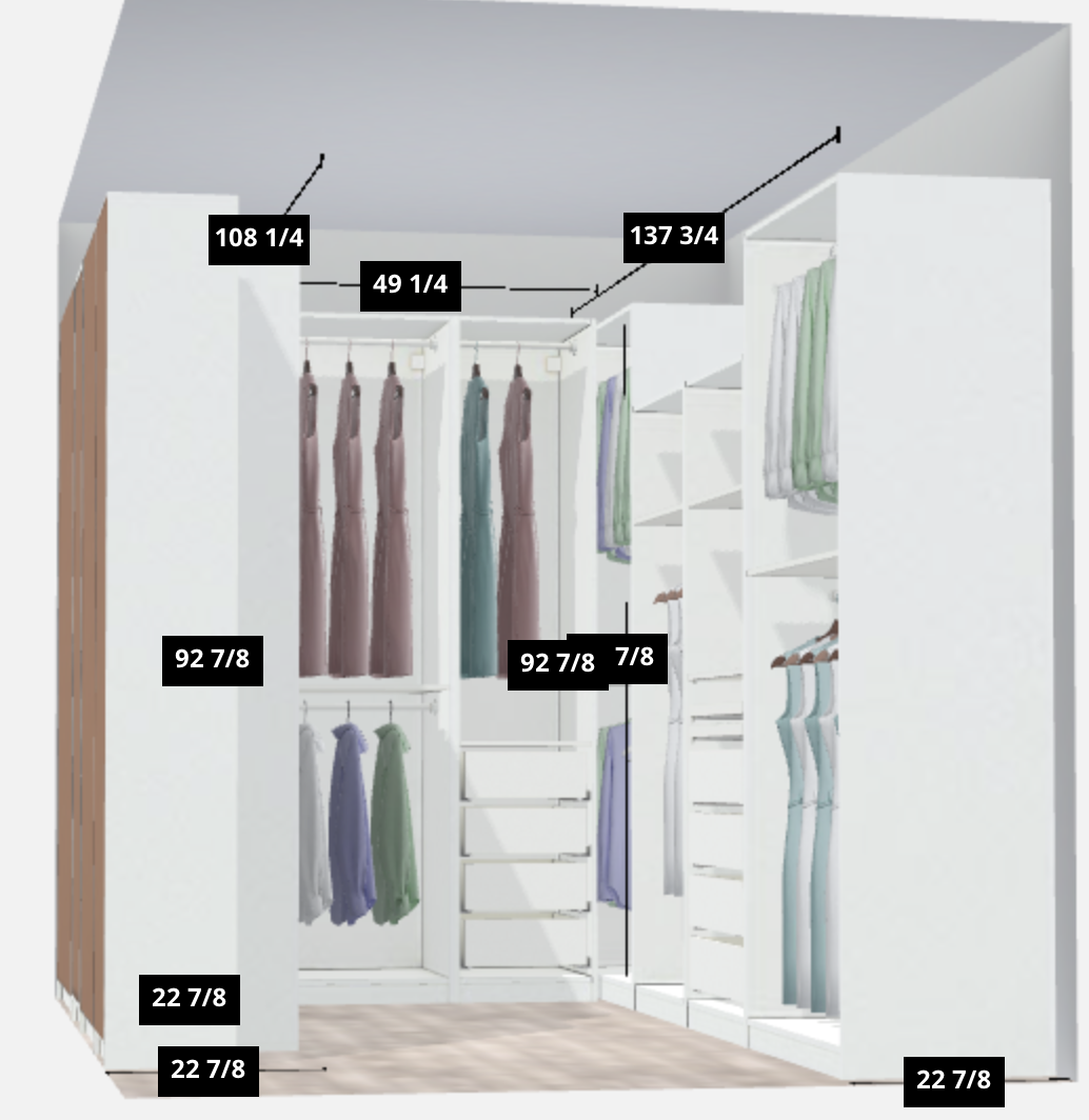 pax closet, ikea pax planner, closet design 