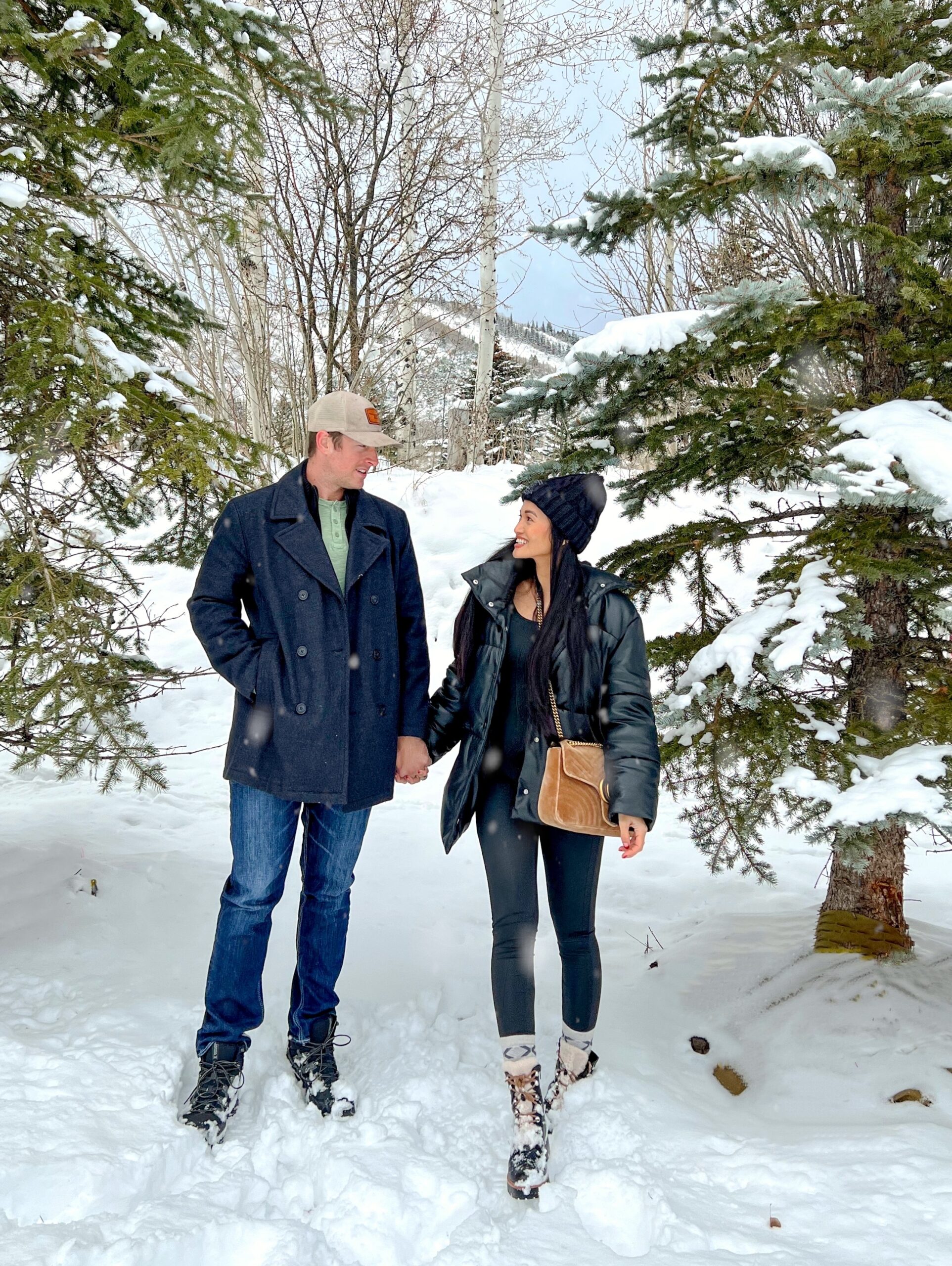 PARK CITY, UTAH, MOUNTAINS, WINTER STYLE, GUCCI BAG, SNOW OUTFIT 