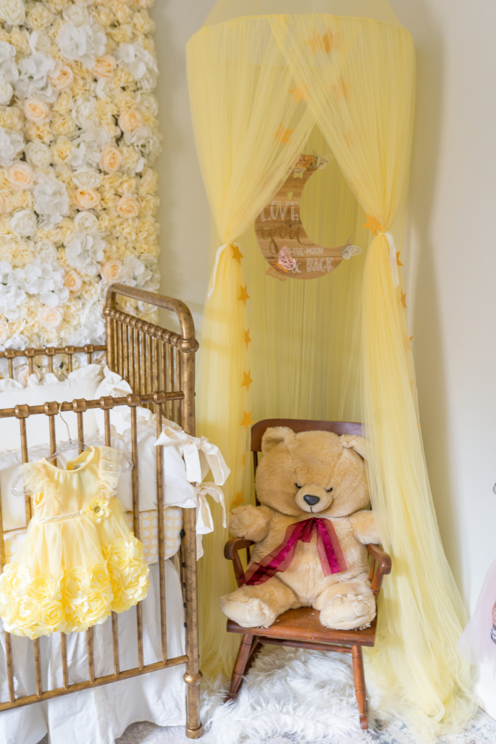 reading canopy, yellow nursery, baby room, nursery decor 