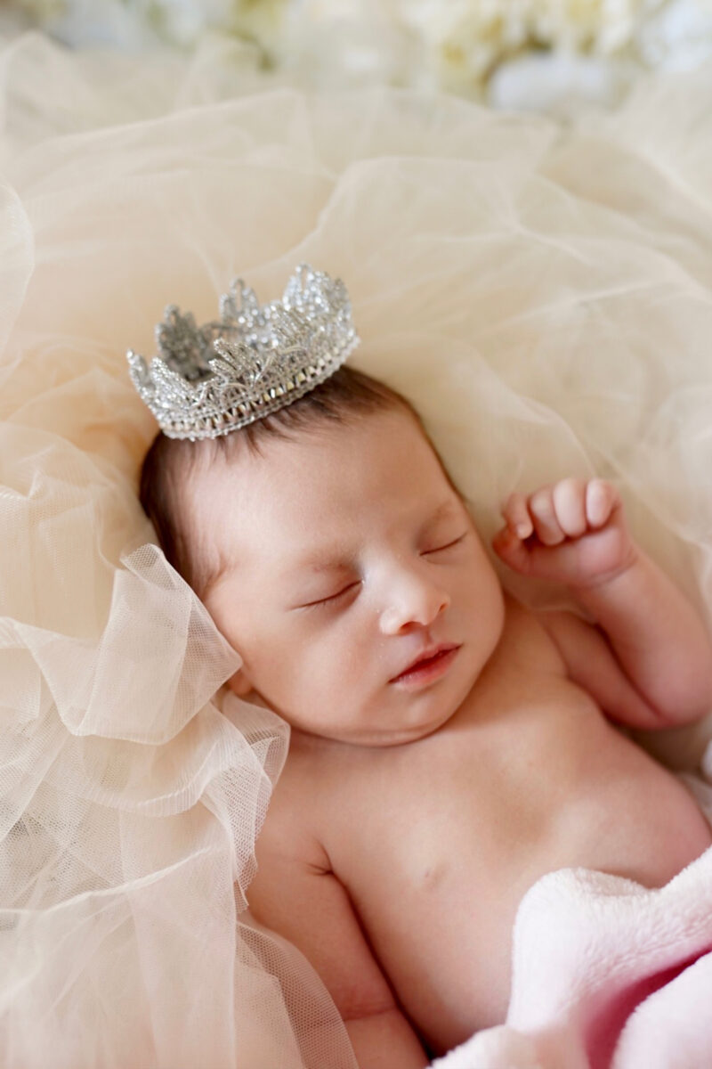 newborn photography, newborn girl, Princess, Crown 