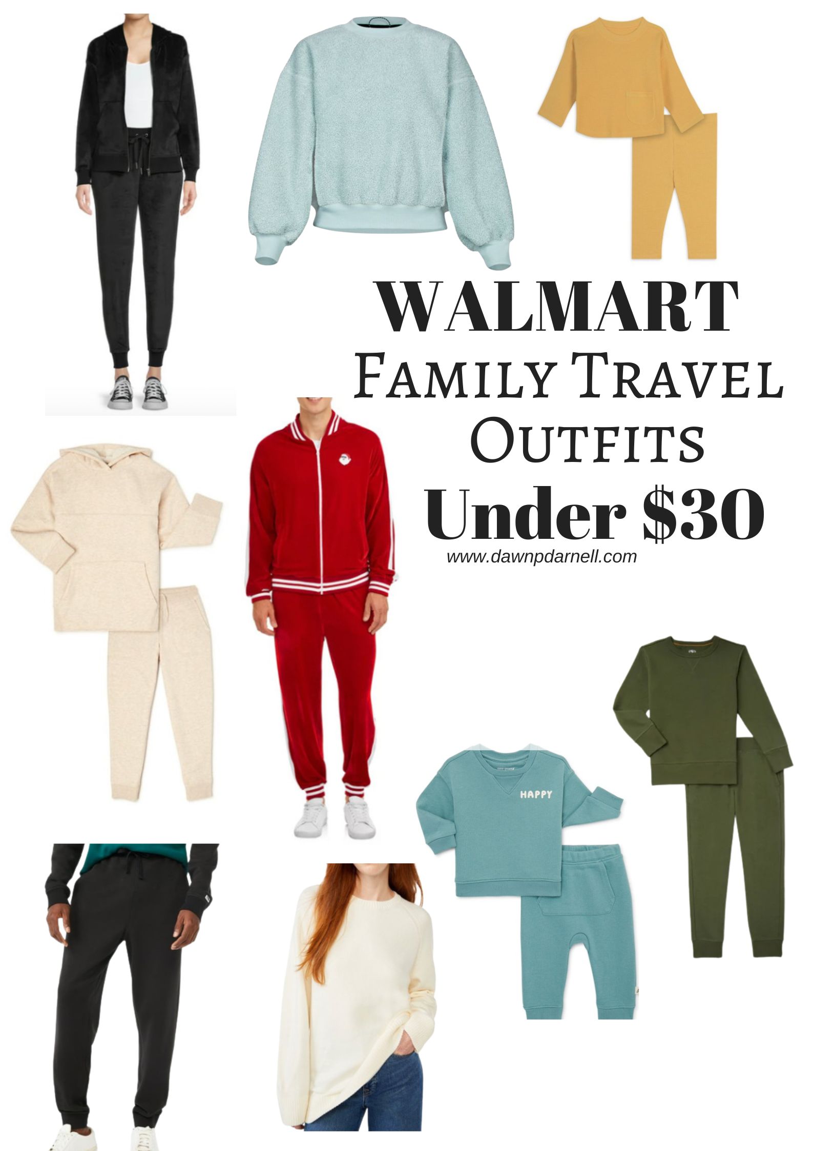 Family Travel Outfits. Walmart fashion, family style, family outfits, travel #ootd