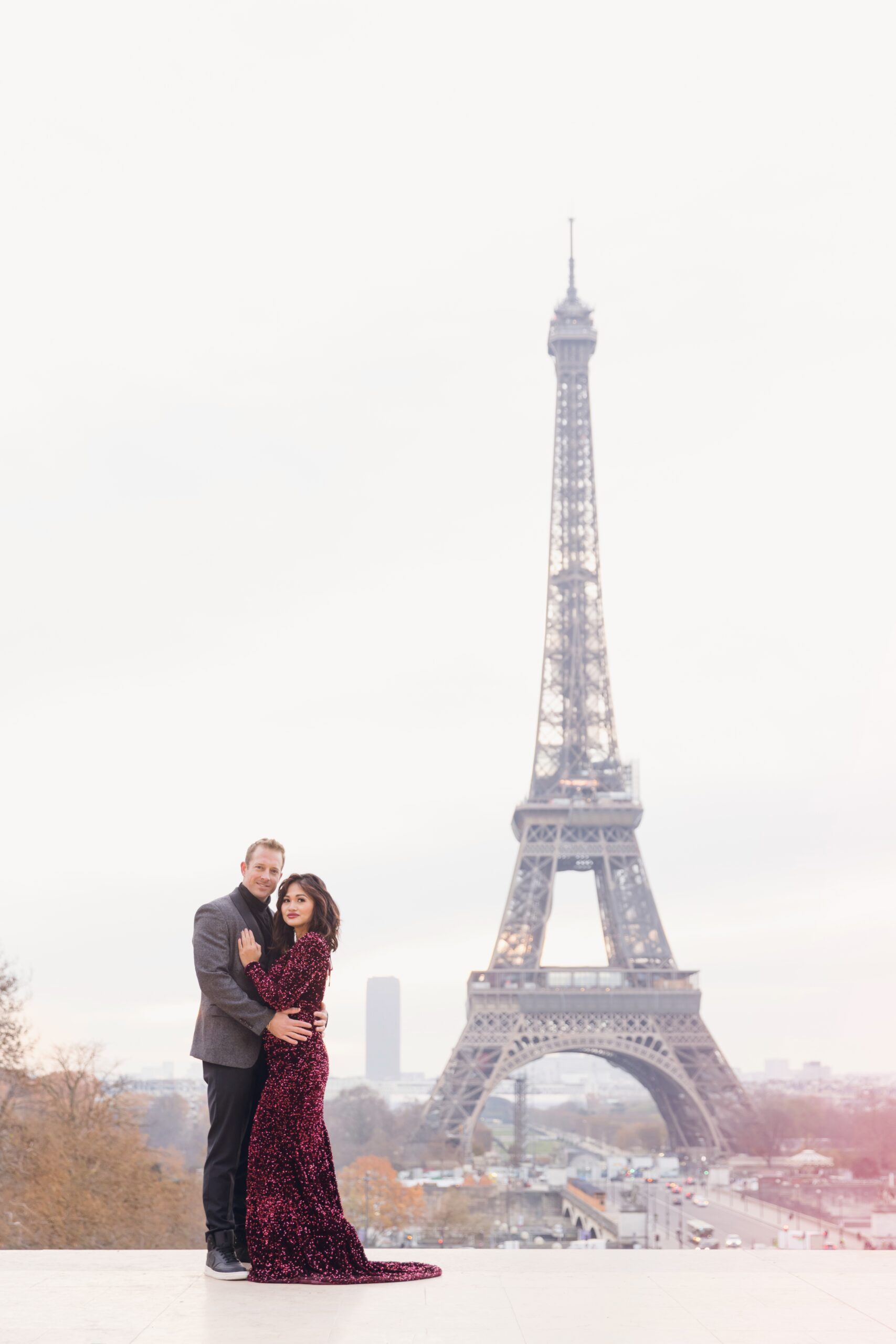 Paris, France, Eiffel Tower, couples Photos 